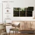 thumbnail image 5 of Elephant Stock The Parsonage Garden At Nuenen Wall Art - Horizontal Multi Panel Canvas - Living Room Wall Decor - Nature Multi Panel - Gray And Green Decor By Vincent Van Gogh - 38" x 18", 5 of 8
