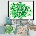 thumbnail image 2 of Designart 'Green Vintage Leaves of Shamrock' Traditional Framed Canvas Wall Art Print, 2 of 5