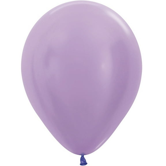 5 inch Sempertex Pearl Lilac Latex Balloons (100 Pack) - Party Supplies Decorations