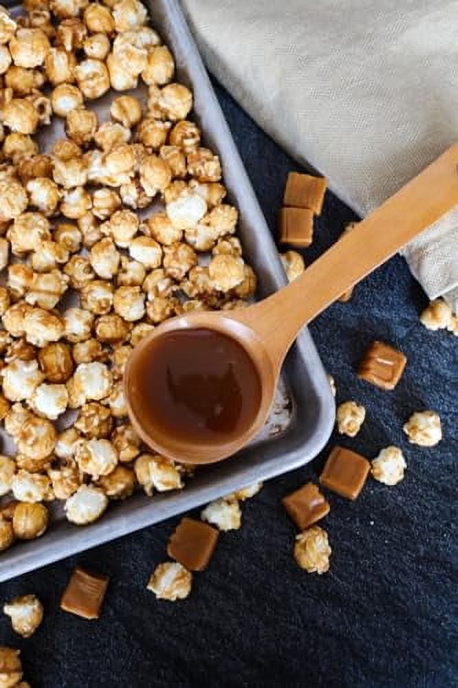 Pop Daddy Flavored Popcorn Gourmet, Buttery Caramel Flavor, Hand Seasoned Kernels Gluten Free Popcorn Snacks, 8oz Individual Bags, 3 Pack