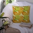 thumbnail image 3 of Carolines Treasures BB7517PW1414 Watercolor Limes and Oranges Citrus Fabric Decorative Pillow  14Hx14W multicolor, 3 of 4