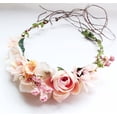 thumbnail image 3 of Corona de flores JanHm Tocado floral Boho Rosa, 3 of 5