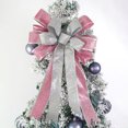 thumbnail image 4 of LCXmlly Tear Resistant Christmas Bowknot Glitter Powder Christmas Bowknot Large Size Reusable Holiday Decoration Xmas Tree Gift Box Packing Ribbon Bowknot Pendant Party, 4 of 8