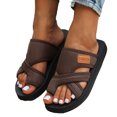 thumbnail image 2 of USSUMA Women Sandals 2024 Women's Hollow Mesh Slide Sandals Comfortable Support Mesh Sandals for Women Waterpark Ready Sandals Gift Savings, 2 of 7