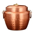 thumbnail image 4 of yuksok Copper Pot Cooking Rice Pot with Lid Sturdy Thickened Handmade Saucepans Cookware for Restaurant Home Camping Kitchen Cooking 22cm, 4 of 9
