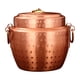 thumbnail image 4 of Olla de cobre práctica con tapa, resistente y apta para cocina, camping y hogar. 22 cm, 4 of 9