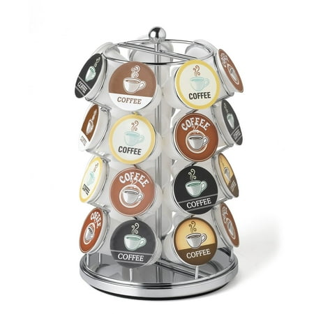 Nifty 28 Capacity Coffee Pod Carousel in Chrome