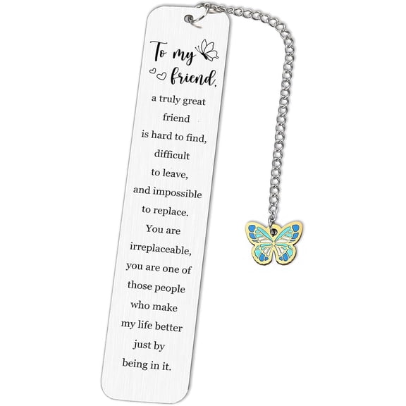 Butterfly Bookmark Set - Best Friend & Birthday Gifts for Women, Stocking Stuffers, Book Lovers