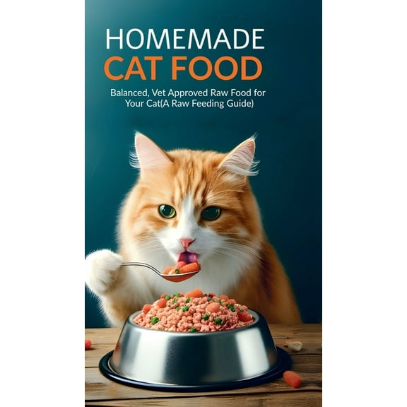 Homemade Cat Food: Balanced, Vet Approved Raw Food for Your Cat(A Raw Feeding Guide for Cats), (Hardcover)