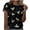 #022-Black, variant on Women's Casual Loose Fit Bee Print Crew Neck Short Sleeve T-Shirt, Fashion Summer Top for Daily Wear Gifts