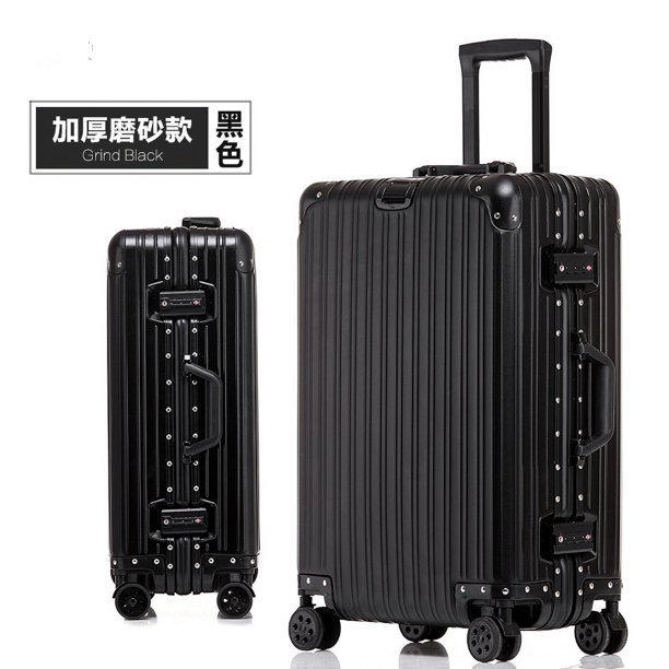 AOFY-maleta con ruedas de aleación de aluminio y magnesio, equipaje de viaje con contraseña de Metal, maleta lateral dura, caja de embarque con ruedas Universal