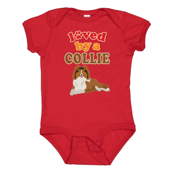 Inktastic Rough Collie Dog Boys or Girls Baby Bodysuit