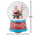 thumbnail image 3 of Snow Globe-4.5"-Rudolph and Santa w/North Pole Sign-Rudolph, 3 of 3
