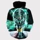 thumbnail image 3 of Sudadera con capucha con estampado 3D de lobo animal para hombre y mujer, moda informal de gran tamaño, sudaderas con capucha estilo hip hop Harajuku, 3 of 5