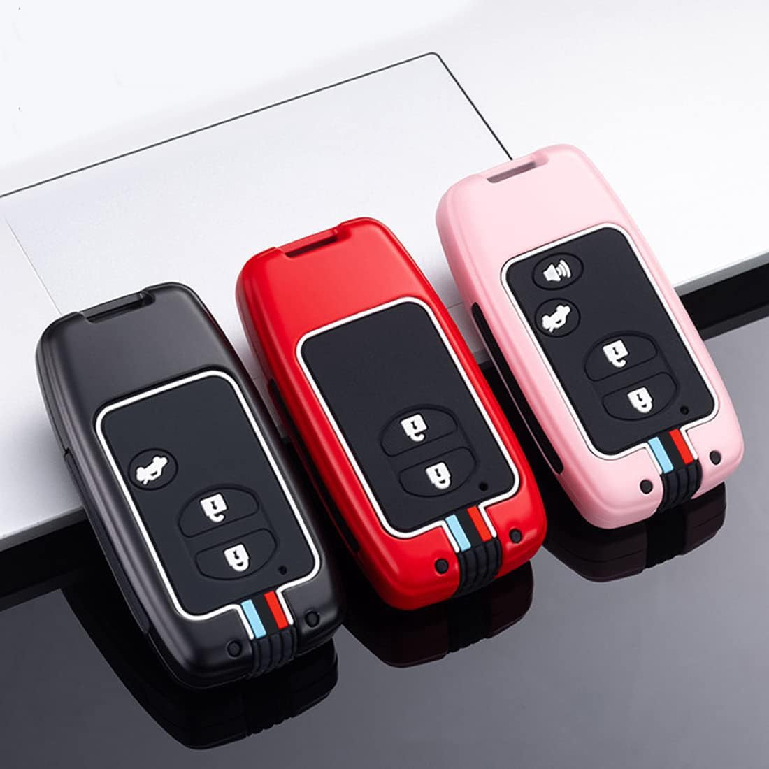 Zinc Alloy Smart Key Fob Case Cover Protector Shell Fit for Toyota Avalon Camry Corolla Highlander Prius RAV4 Venza
