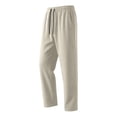 thumbnail image 3 of Eltusu Men's Athletic Pants, Workout Straight Legs Elastic Waist Gym Active Pants Khaki Size 2XL, 3 of 4