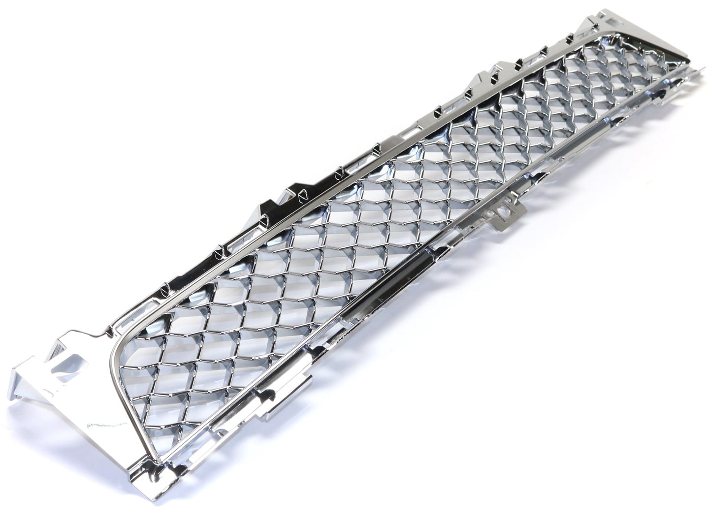 Bumper Grille Compatible With 2011-2015 Jaguar XJ 2014-2015 XJR Front, Center Chrome