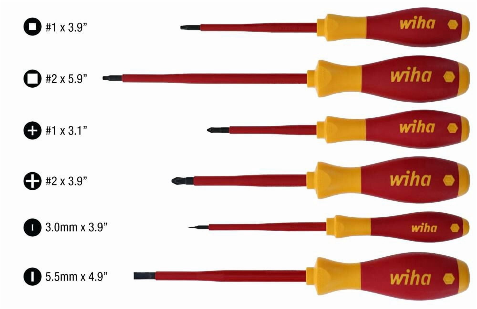 Wiha Insulated Screwdriver Set, NmPcs6 35891