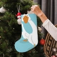 thumbnail image 5 of Lsque Three White Geese Pattern 18 Inch Christmas Stockings, Festive Holiday Stocking for Christmas Decorations Holiday Decor, 5 of 7