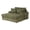 Green, variant on Furniture of America Dresdan Fabric 2-Arm Oversized Chaise in Light Brown