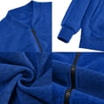 thumbnail image 6 of Men's Sweatshirt Full Zip Up Stand Collar No Hood Casual Jackets with Pockets Long Sleeve Mock Neck Fall Warm Coats, XL, 6 of 10