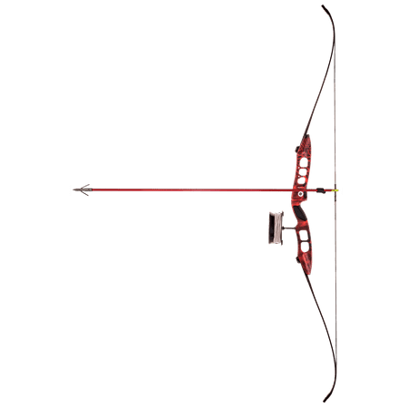 Cajun Fish Stick Take-Down Bowfishing Bow Set Includes Drum Reel with Line, Roller Rest, Arrow with Piranha Point, and Blister Buster Finger (Best Take Down Bow)