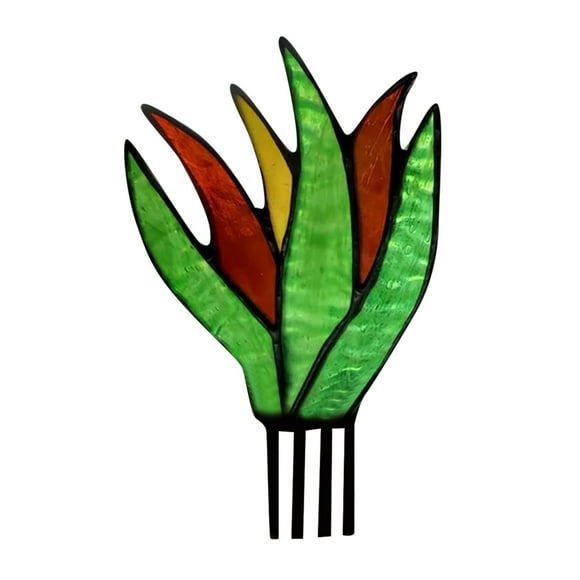 Miniature Stained Acrylic Agaves Aloe Potted Plant In Ceramic Stained Agaves Aloe Potted Plant In Terra Cotta Planter Pot