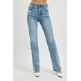 thumbnail image 6 of Risen Jeans - Tummy Control High Rise Full-Length Straight Leg Jeans with Distressed Detail (32 1/2" Inseam) - RDP5956, 6 of 9