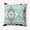 Black, variant on Simply Daisy 16" x 16" French, Country Blue Polyester Throw Pillow