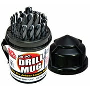 Alfa Tools S250190DM Eco Black Split Point Drill Mug Set, 29-piece