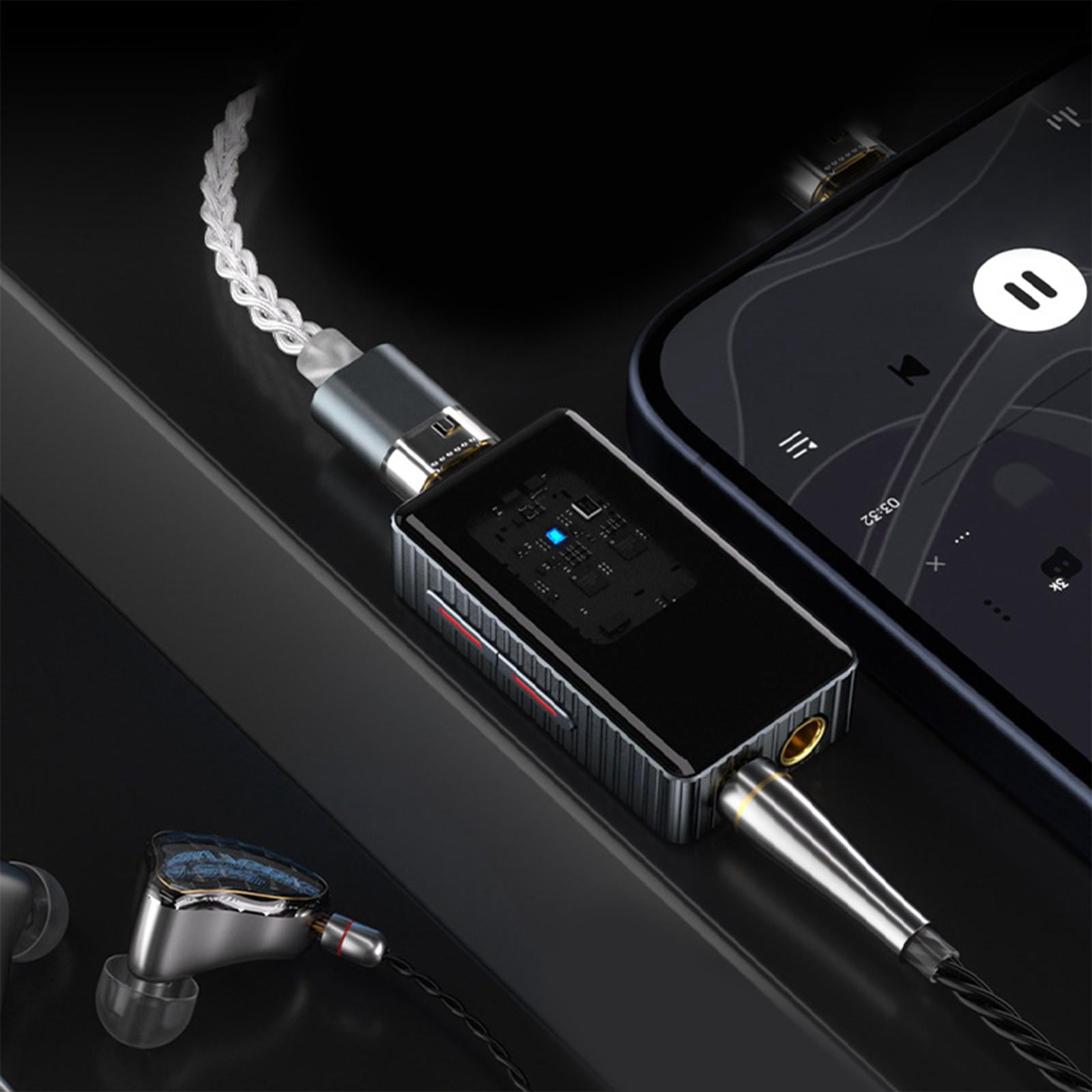 lanema Auditory Decod USB C Headphone Amplifier 3.5mm Lossless Sound For Players