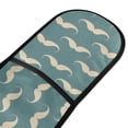 thumbnail image 2 of Dailycode Double Sided Oven Mitt with Loop Heat Resistant Kitchen Long Potholders 7" x 35" Mustache, 2 of 6
