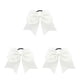 thumbnail image 5 of Qarigey Banda para el cabello grande Bowknot Elástico Adornos de goma Ajustable Snag Free Ponytail Holder Bobbles Seamless Scrunchies White Type1 NO1, 5 of 6