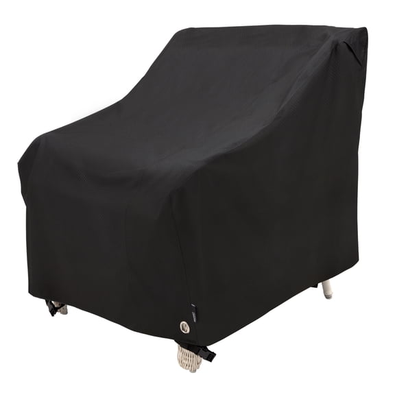 Modern Leisure Black Diamond Patio Lounge/Club Chair Cover, Waterproof, 35"L X 38"W X 31"H, Black