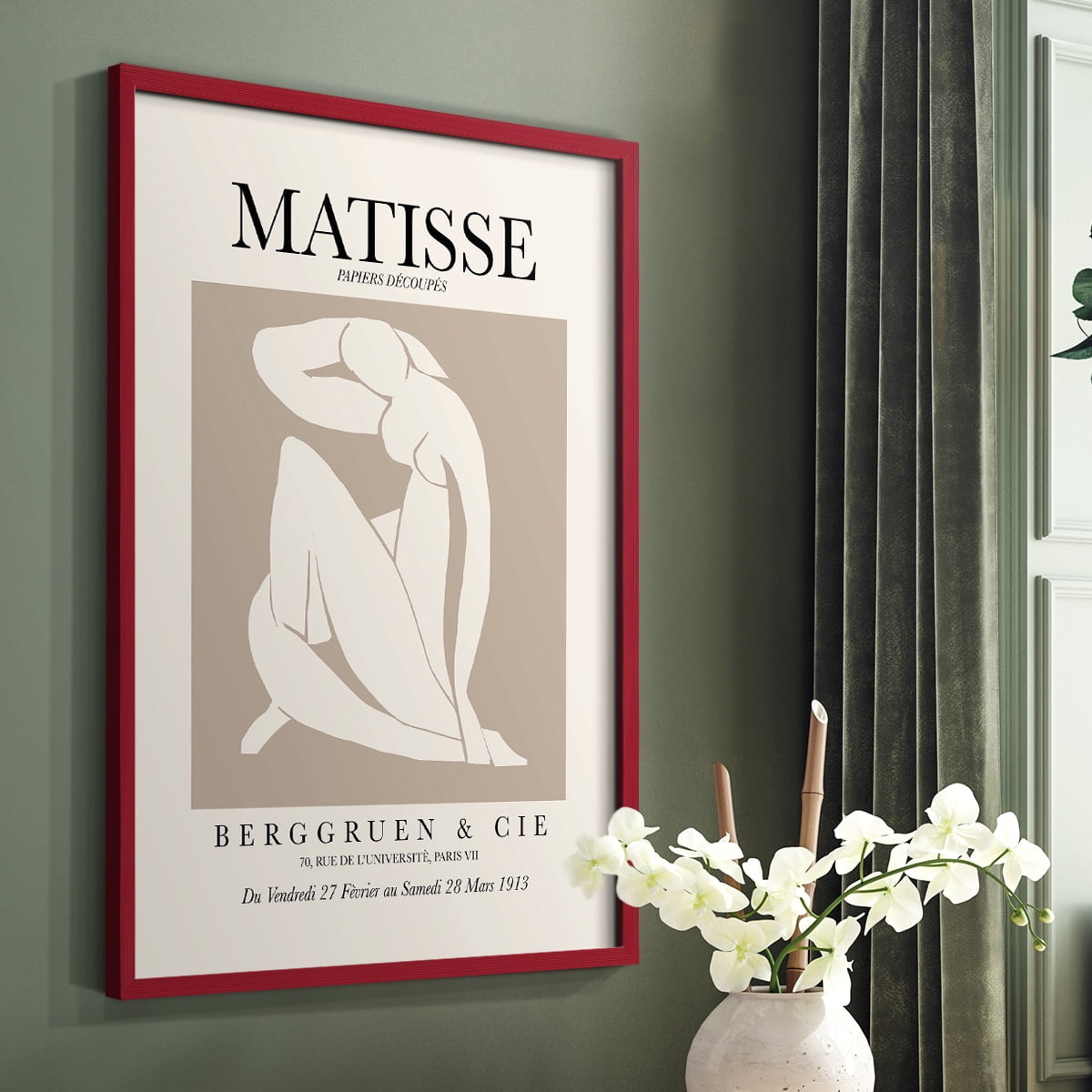 Matisse XCV Framed Print - Solid Wood