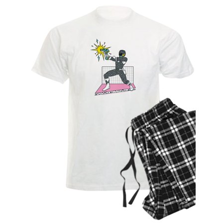 

CafePress - Power Rangers Black Ranger Blasting - Men s Light Pajamas