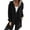 Black M, variant on Autumn Winter Women Jacket Turn-down Collar Single-breasted Long Sleeves Loose Solid Color Woolen Coat Pockets Mid Length Commuting Dating Overcoat