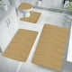 thumbnail image 4 of Juego de 4 alfombrillas de baño de espuma, suaves, absorbentes y antideslizantes, lavables a máquina y de secado rápido, para hogares y baños de invitados. Aestivo | Caqui | AESTIVO, 4 of 7