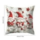 thumbnail image 3 of Funda de Cojín Navideña de Lino | Cojín Decorativo para Sofá con Diseño de Alces Navideños de 45 X 45 Cm | Diseño Estampado | Material Suave | Color Blanco | 1 Unidad, 3 of 6