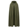 thumbnail image 1 of Fortune Women Long Cape Winter Warm Hooded Cloak Windproof Overcoat Poncho Cardigan, 1 of 6