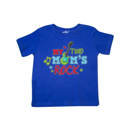 

Inktastic My Two Moms Rock with Guitar Gift Toddler Boy Girl T-Shirt