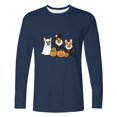 thumbnail image 4 of ThriftyPlait Halloween Party Costume Graphic T Shirt Men's Plus Size Lightweight Long Sleeve Pullover Casual Cozy Holiday Wear, 4 of 4
