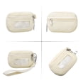 thumbnail image 6 of URSOFINE Small Nylon Wristlet Wallet for Women – Zip-Around Mini Coin Purse with Clear ID Window & Detachable Strap, Lightweight Card Holder for Travel, Gym & Everyday Use （Beige）, 6 of 6