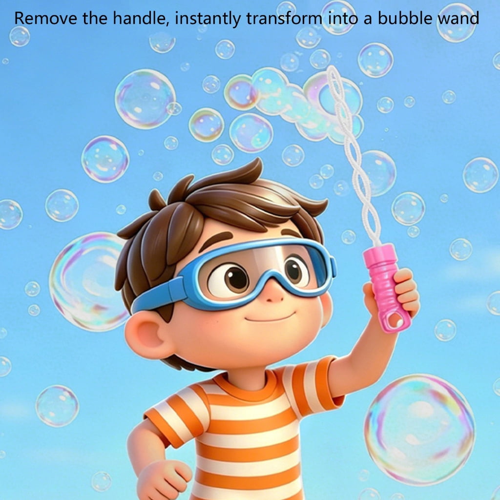 Miiottaa 6PCS Pull Back Type Water Shooter Bubble Wand Toy For Outdoor Water Adventures