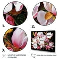 thumbnail image 3 of Designart "Magnolia Delight Pink Magnolias" Floral Floater Framed Wall Decor, 3 of 7