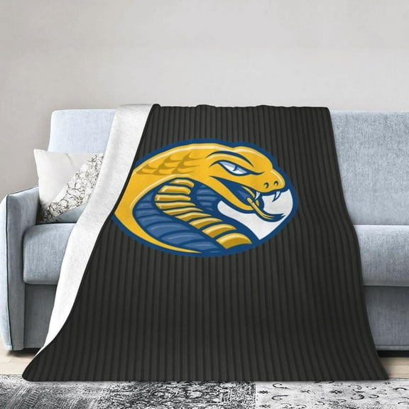 Coker University Logo Fleece Blanket, Very Soft Microfiber Flannel Blanket for Couch Warm and Cozy for All Seasons