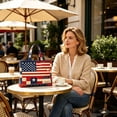 thumbnail image 5 of VMWMSSR 250Th Anniversary Patriotic Quilted Tote Bag Patriotic Patchwork Shoulder Bag Reusable 4Th Of July Grocery & Beach Bag(Red-14.96×13.97In), 5 of 5