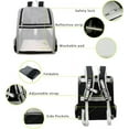 thumbnail image 3 of DENZUS Pet Backpack Carrier for Small Pets, Ventilated Mesh, Safety Buckle, Expandable & Collapsible Design (Black), 3 of 10