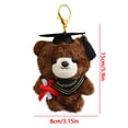 thumbnail image 3 of CaiYueKe Graduation Teddy Bear Keychain Plush Stuffed Animal Doll Backpack Purse Charm Gift for Graduate Student PhD Cap Mortarboard Tassel Keepsake Souvenir, 3 of 8