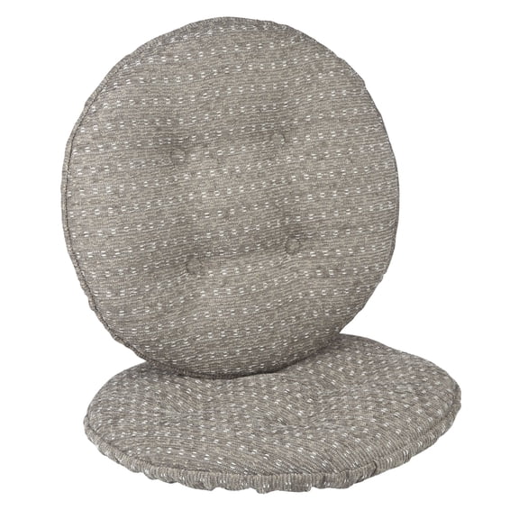 Klear Vu Gripper Raindrops 14" x 14" Tufted Bar Stool Cushion - Set of 2